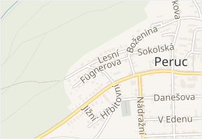Spojovací v obci Peruc - mapa ulice