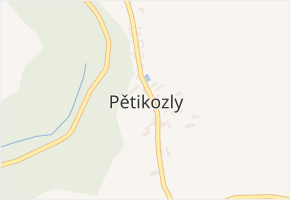 Pětikozly v obci Pětikozly - mapa části obce
