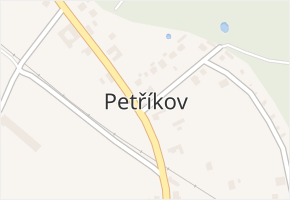 Petříkov v obci Petříkov - mapa části obce