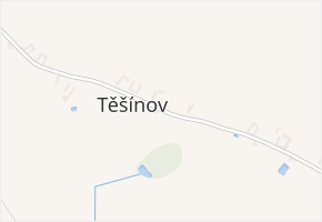 Těšínov v obci Petříkov - mapa části obce