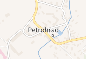 Petrohrad v obci Petrohrad - mapa části obce