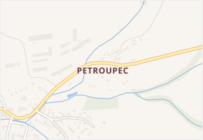 Petroupec v obci Petroupim - mapa části obce