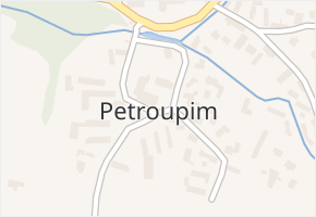 Petroupim v obci Petroupim - mapa části obce