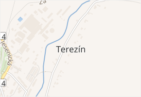 Terezín v obci Petrov nad Desnou - mapa části obce