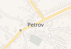 Petrov v obci Petrov - mapa části obce