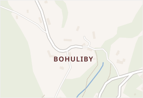 Bohuliby v obci Petrov - mapa části obce