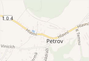 Hlavní v obci Petrov - mapa ulice