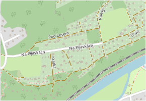 Na Pijavkách v obci Petrov - mapa ulice