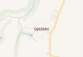 Újezdec v obci Petrovice I - mapa části obce