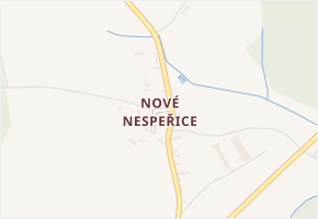 Nové Nespeřice v obci Petrovice II - mapa části obce