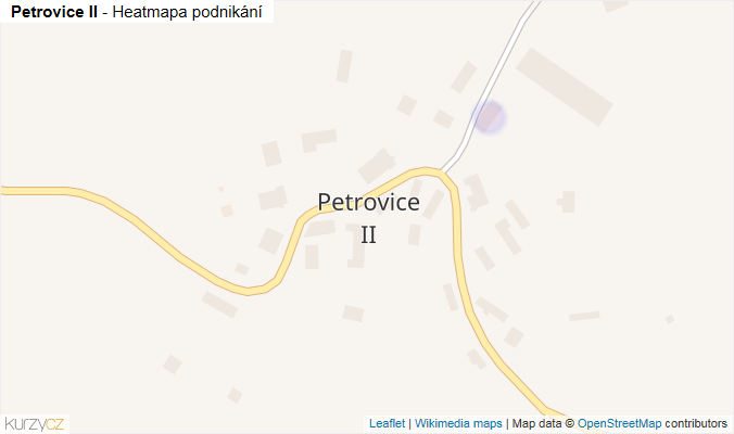 Mapa Petrovice II - Firmy v části obce.