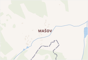 Mašov v obci Petrovice - mapa části obce
