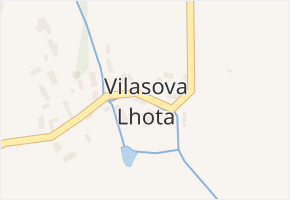 Vilasova Lhota v obci Petrovice - mapa části obce