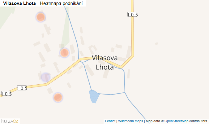 Mapa Vilasova Lhota - Firmy v části obce.