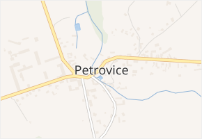 Petrovice v obci Petrovice - mapa části obce
