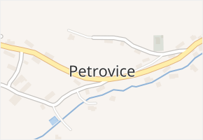 Petrovice v obci Petrovice - mapa části obce