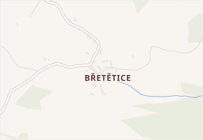Břetětice v obci Petrovice u Sušice - mapa části obce