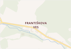 Františkova Ves v obci Petrovice u Sušice - mapa části obce