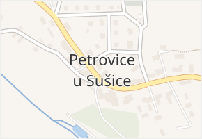 Petrovice u Sušice v obci Petrovice u Sušice - mapa části obce