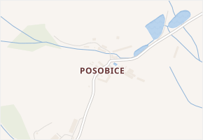 Posobice v obci Petrovice u Sušice - mapa části obce