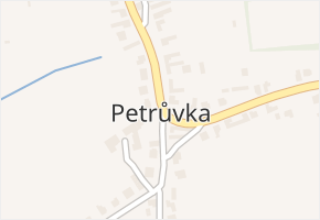 Petrůvka v obci Petrůvka - mapa části obce