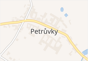 Petrůvky v obci Petrůvky - mapa části obce