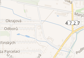 2. května v obci Petřvald - mapa ulice
