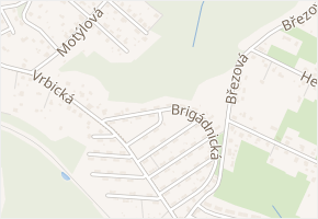 Brigádnická v obci Petřvald - mapa ulice