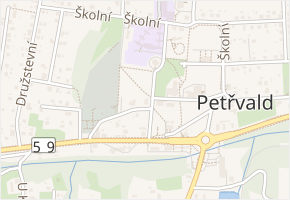 K Muzeu v obci Petřvald - mapa ulice