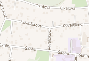 Kovalčíkova v obci Petřvald - mapa ulice