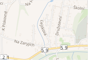 Lejskova v obci Petřvald - mapa ulice