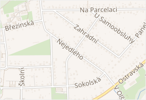 Nejedlého v obci Petřvald - mapa ulice