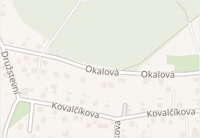 Okalová v obci Petřvald - mapa ulice