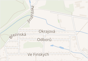 Okrajová v obci Petřvald - mapa ulice