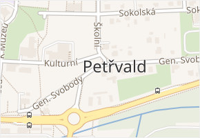 Petřvald v obci Petřvald - mapa části obce