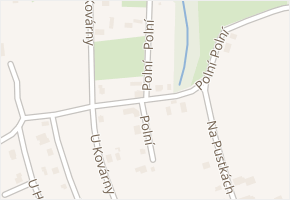 Polní v obci Petřvald - mapa ulice