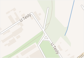 U Tesly v obci Petřvald - mapa ulice