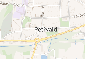 Zelená v obci Petřvald - mapa ulice