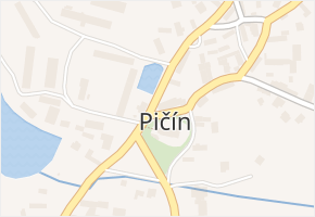 Pičín v obci Pičín - mapa části obce