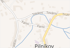 Farní v obci Pilníkov - mapa ulice