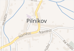 Pilníkov v obci Pilníkov - mapa části obce