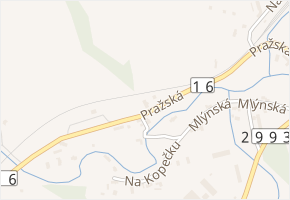 Pražská v obci Pilníkov - mapa ulice