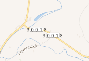 Starobucká v obci Pilníkov - mapa ulice