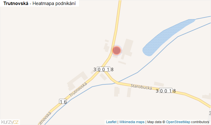 Mapa Trutnovská - Firmy v ulici.