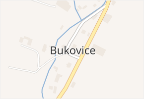 Bukovice v obci Písařov - mapa části obce