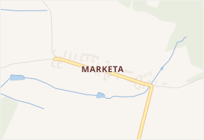 Marketa v obci Písečné - mapa části obce