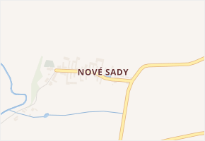 Nové Sady v obci Písečné - mapa části obce