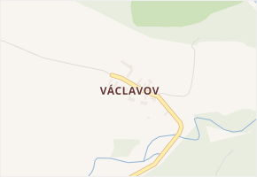 Václavov v obci Písečné - mapa části obce