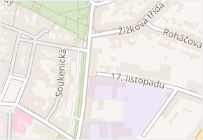 Alšovo nám. v obci Písek - mapa ulice