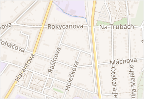 Boženy Němcové v obci Písek - mapa ulice